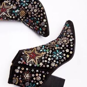 Free People Studded Night Out Ankle Boots Size 7